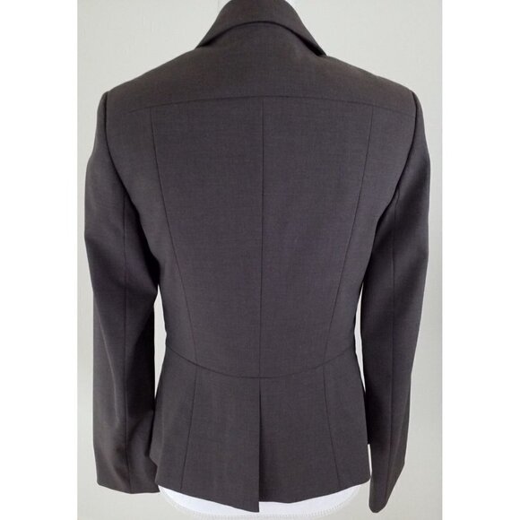 Banana Republic~Woman Size  2~Dusty Brown Wool Blend Career Blazer Jacket NWT. - Picture 3 of 9